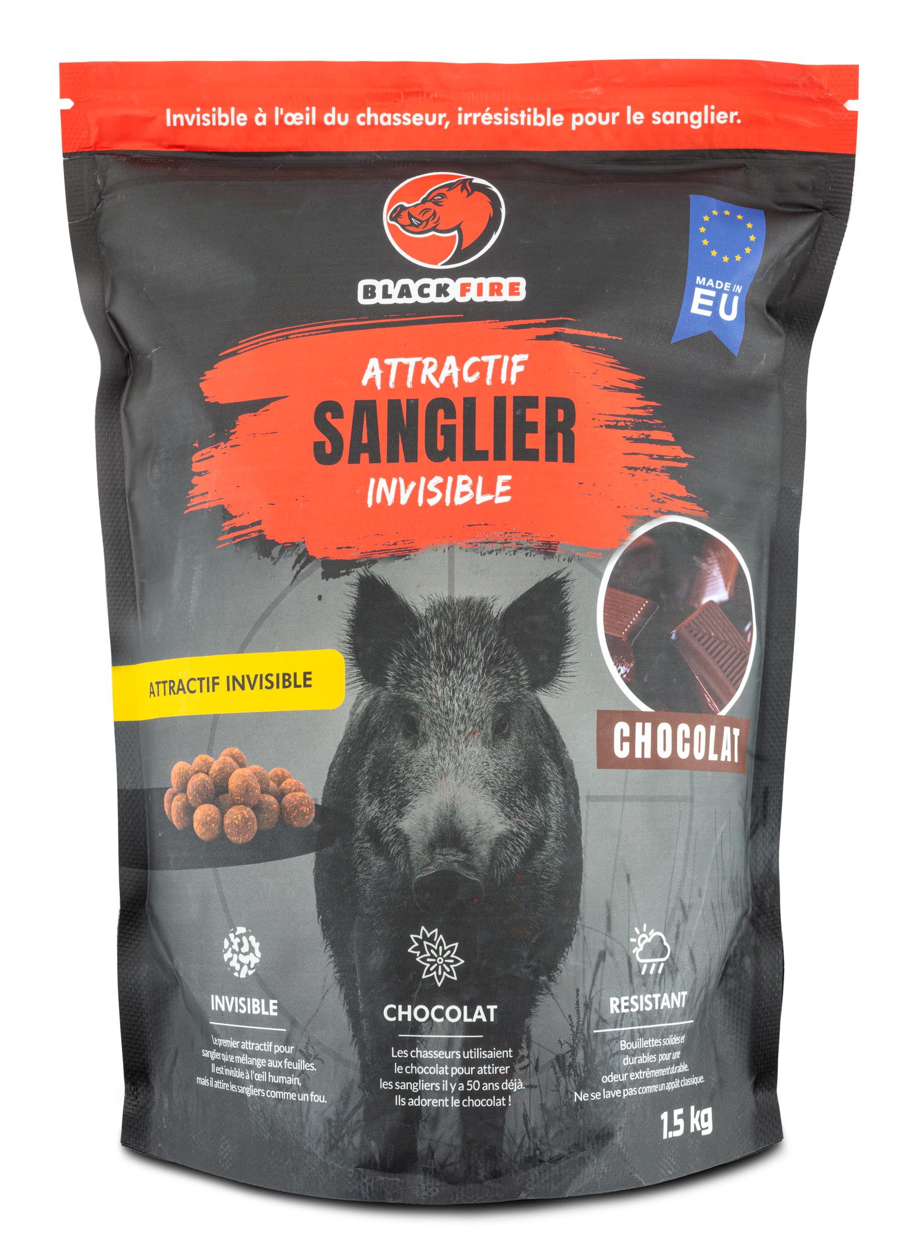 PACK 3 arômes - Attractif BLACK FIRE Invisible pour sanglier – Image 5