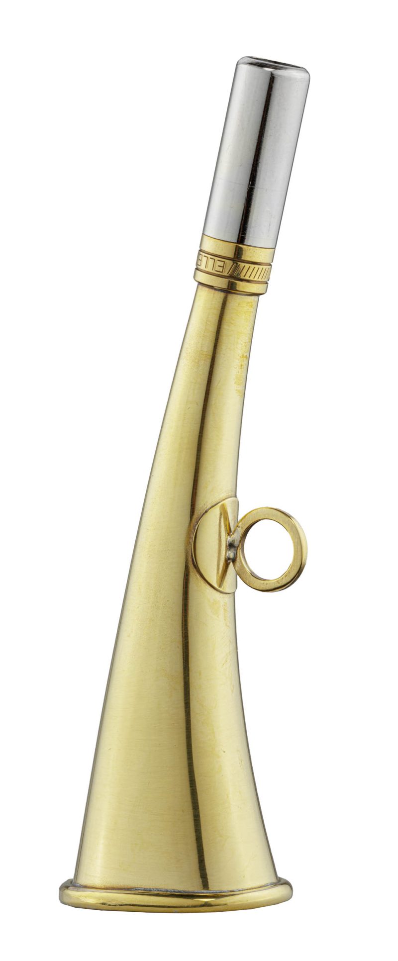 Corne de poche plate 16 cm laiton poli - Elless
