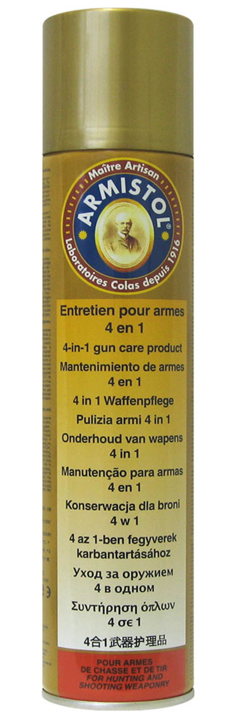 Huile entretien pour armes Armistol 4 en 1