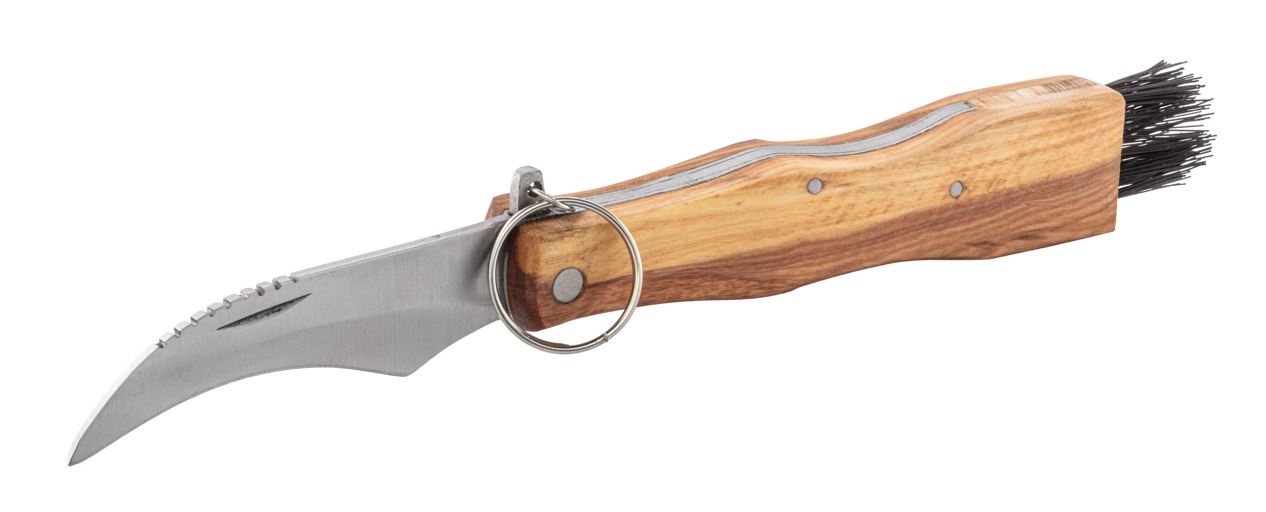 Couteau de cueilleur en bois d’olivier avec anneau – Image 5