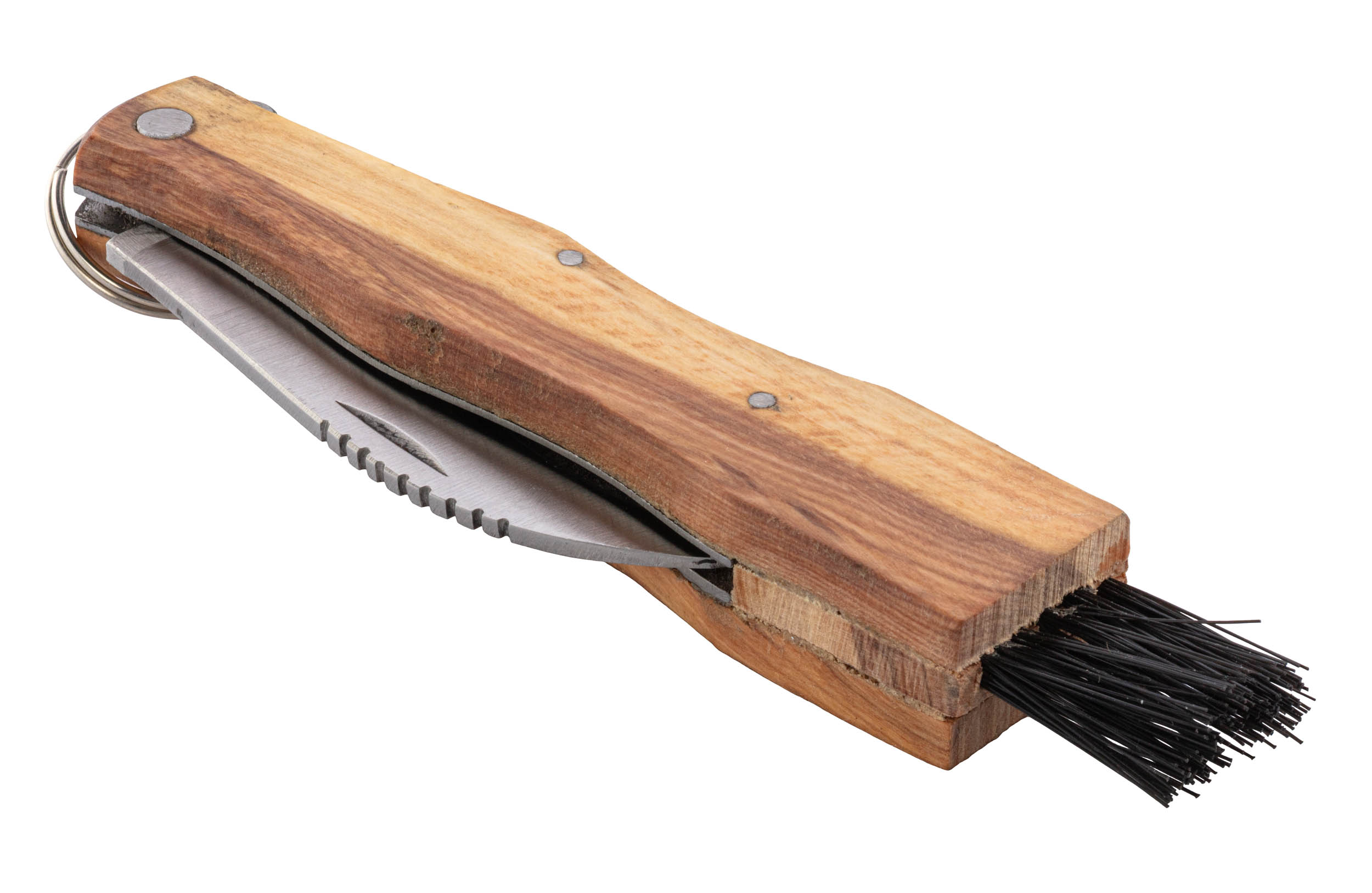 Couteau de cueilleur en bois d’olivier avec anneau – Image 6