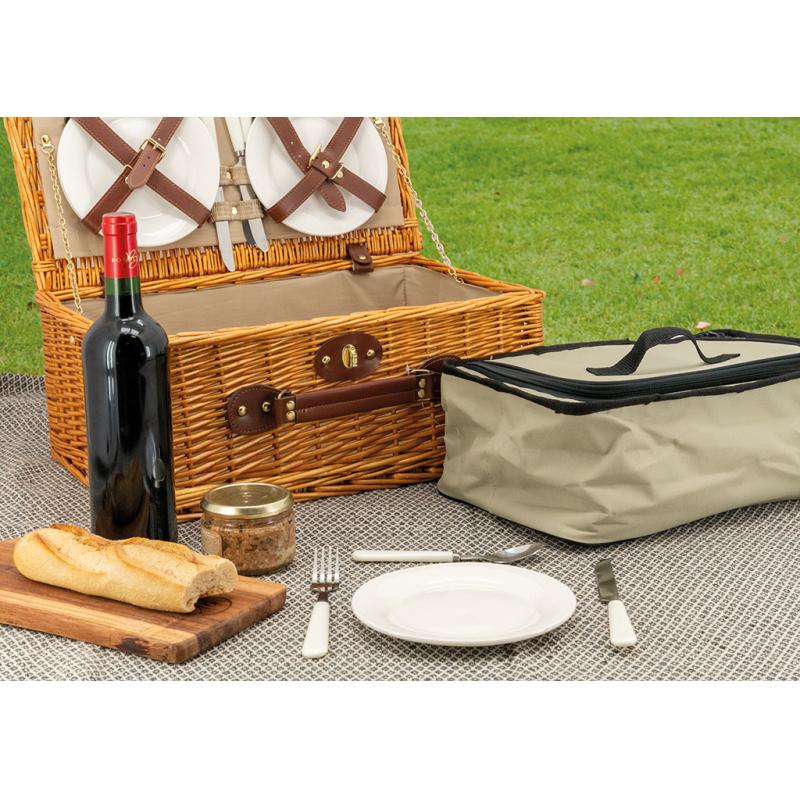 Valise pique-nique isotherme 4 personnes (porcelaine) – Image 5