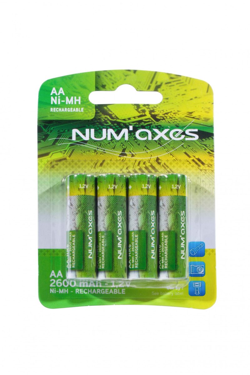 Piles rechargeables type AA HR6 1