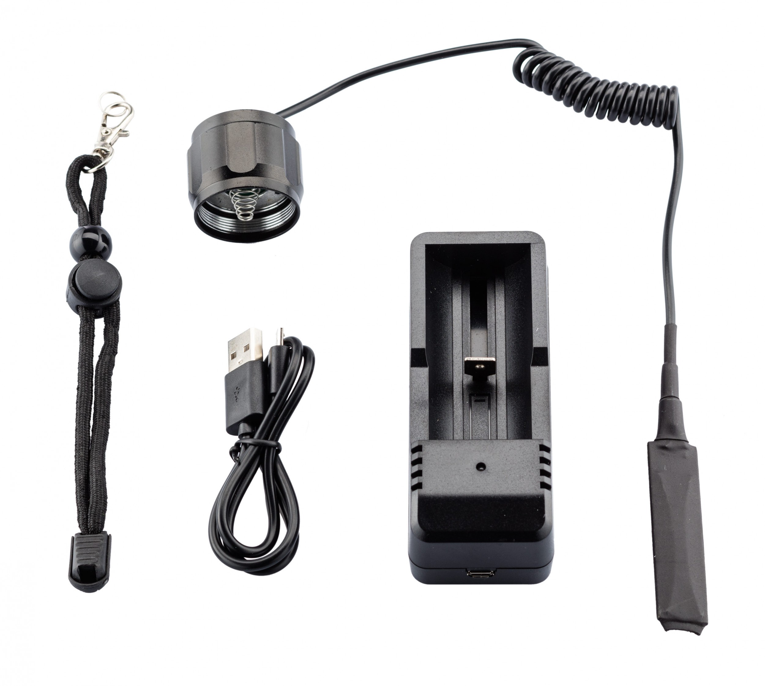 Lampe Tactique rechargeable NUM'AXES 3 Led Blanche-Rouge-Verte – Image 8