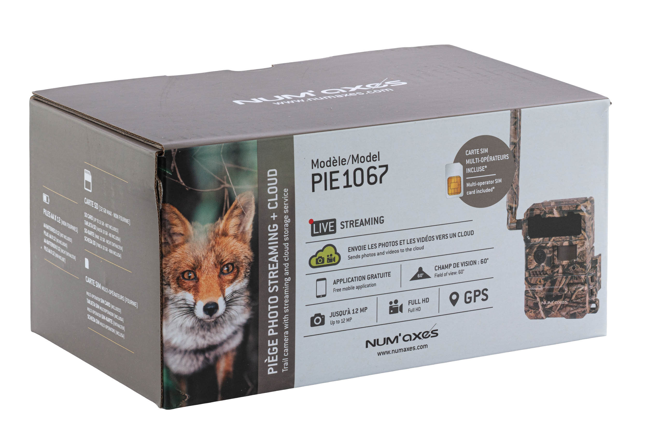 NUM'AXES - Piège photographique cellulaire PIE1067 – 4G – LIVE STREAMING – Image 2