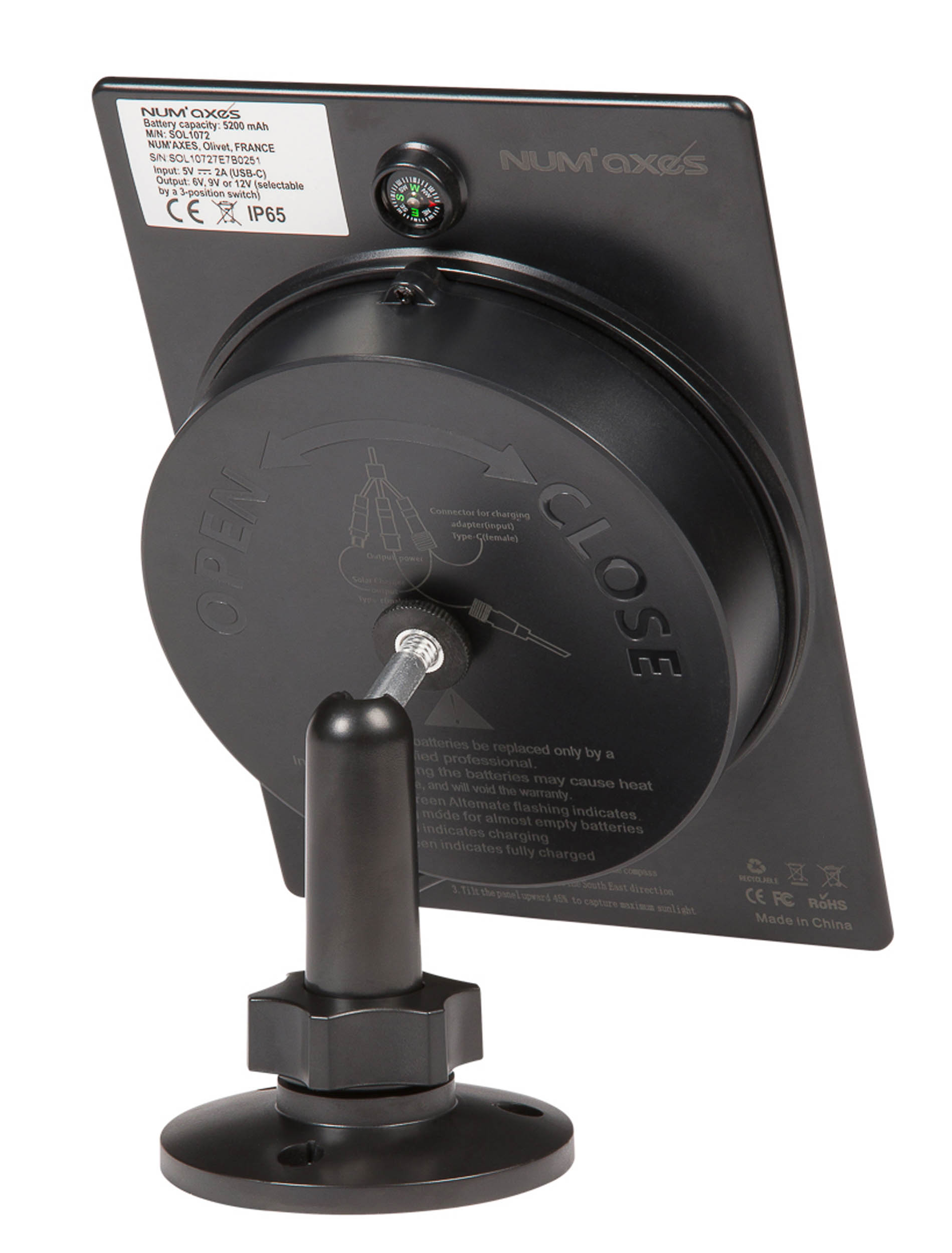 Panneau solaire Num'Axes 6v / 9v / 12v avec batterie intégrée. – Image 3