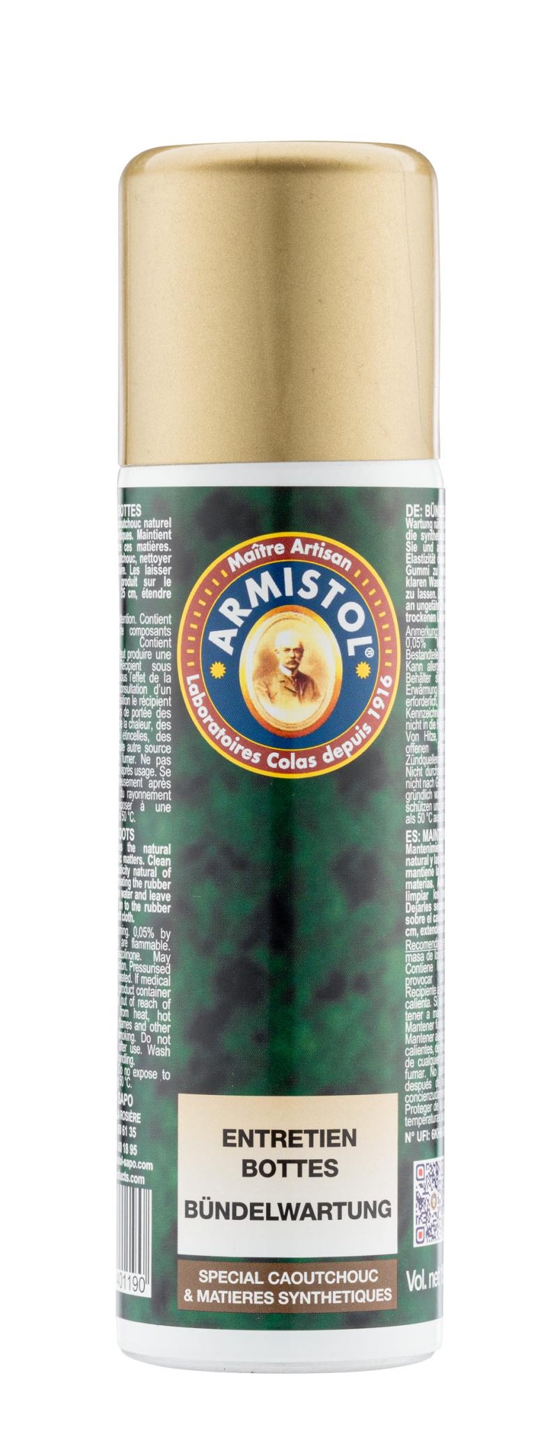 Spray - Entretien bottes caoutchouc & matières synthétiques - Armistol