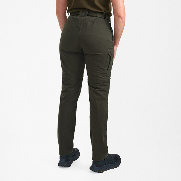 Deerhunter Lady Slogen convertible (Zip-Off) Pantalon couleur bois