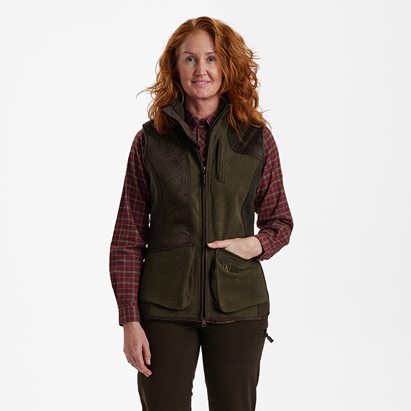Deerhunter Lady Pam Shooting Waistcoat Graphite vert – Image 3