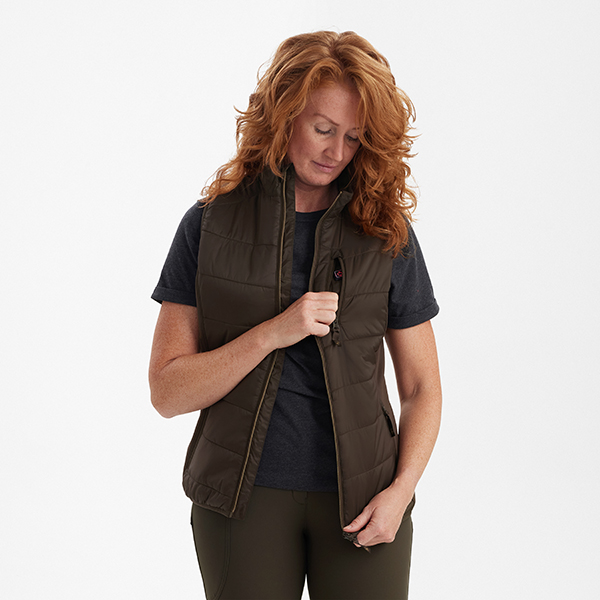 Deerhunter Lady Heat Padded Waistcoat Wood – Image 2