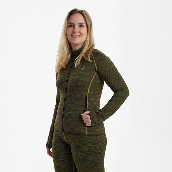 Deerhunter Lady Insulated Fleece vert Melange – Image 3