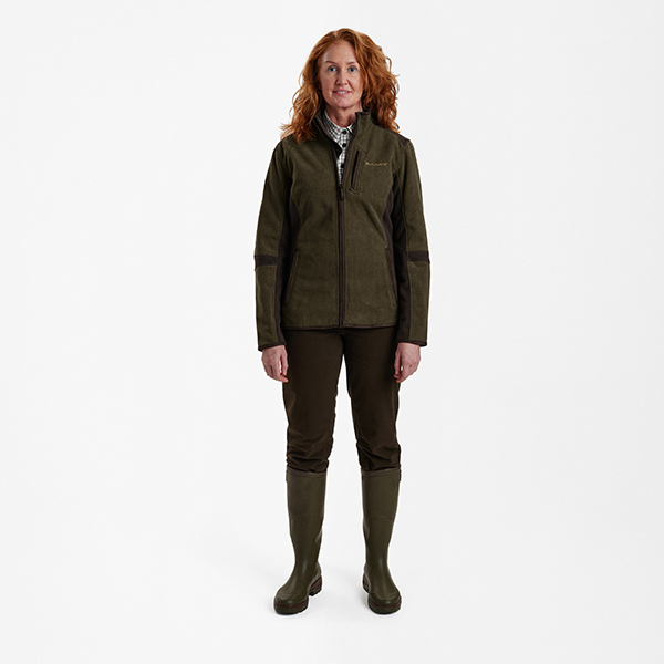 Deerhunter Lady Pam Bonded Fleece Veste Graphite vert – Image 2