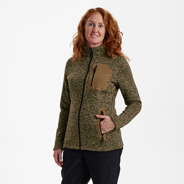 Deerhunter Lady Sarek Knitted Veste Butternut melange – Image 3