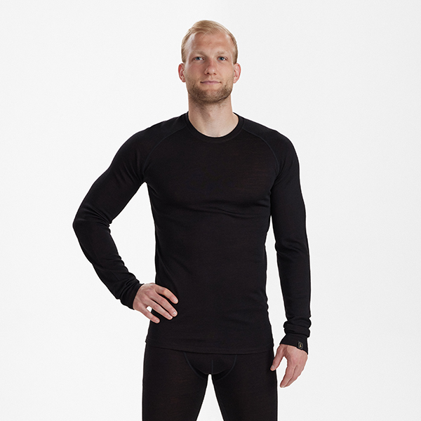 Deerhunter Quinn Merino Undershirt Black Oak – Image 3