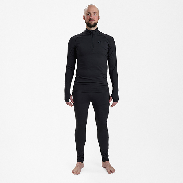 Deerhunter Heat Undershirt with zip-neck Black – Image 3