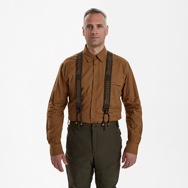 Deerhunter Combi Braces with button and clips Walnut 1 CM – Image 2