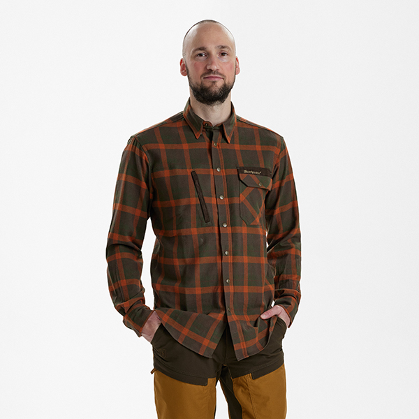 Deerhunter Ethan Chemise Orange Check – Image 3