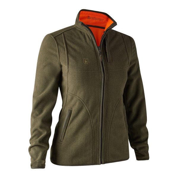 Deerhunter Lady Pam Bonded Fleece Veste - reversible Orange – Image 8
