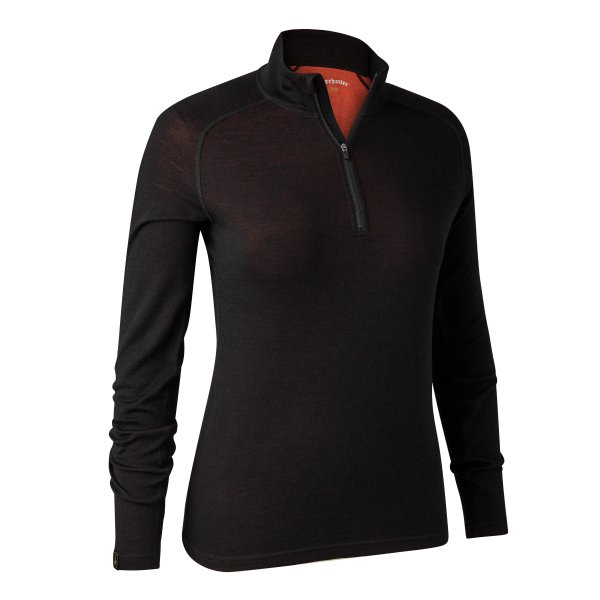 Deerhunter Lady Quinn Merino ½-Zip Undershirt Black Oak – Image 5
